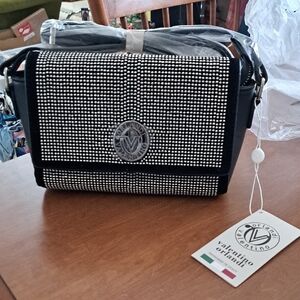 Valentino Orlandi Black and Silver Women's Bag